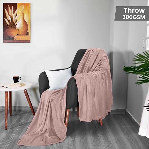 Utopia Bedding Soft Fleece Bed Blanket Throw Size Rose Pink (50x60 Inch) | Microfiber Plush Warm Lightweight Breathable Cozy Blanket Anti-Static, All Season Use, Gift for Women and Men - color: Rose Pink, size: Throw (50x60 Inch)