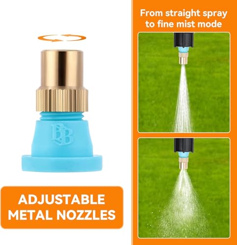6-Nozzle Poly Boom Wand with 3/8" 1/2" Brass Fitting, 7.5 Ft. ATV sprayer Boom, Wide-Coverage Agricultural & Lawn Spray Attachment for Tractors/UTVs (Fiberglass Wand) - color: Fiberglass Wand