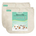 Reusable Nut Milk Bag 14x14in 2 Pack Natural Unbleached Cotton Strainer Bag | Large Cheesecloth Bag for Homemade Nut Milk, Cold Brew, Tea & Fruit Juice - color: 2 Pack
