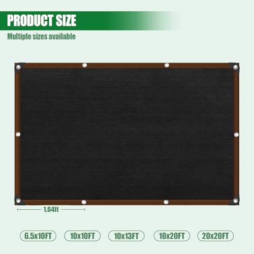 Shade Cloth for Garden 10 * 20FT, 40% Sunblock Mesh Tarp & Outdoor Sun Shade with Grommets, Sun Shade Outdoor Cover, Plant Covers Freeze Protection for Greenhouse, Kennel, Lawn, Patio Blank - color: 40blank, size: 10*20FT