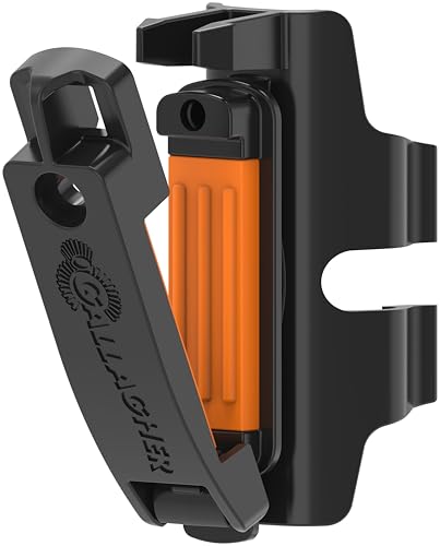 Gallagher Poly Tape Clip Holder for Insulated Line Posts | Holds up to 1.5" Wide Polytape - style: Poly Tape Clip Insulator