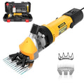PAT JUUMG 1000W Sheep Shears Electric Farm Livestock Haircut with Blades Professional Animal Clippers 6 Speed Heavy Duty Electric for Thick Horses Sheep Alpacas Goats(Yellow) - color: Yellow