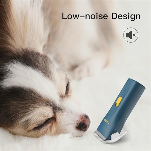 Prowerful Home Professional Dog Grooming Kit Clipper Low Noise USB Rechargeable Gifts for Dog Cat Green,TS006 - color: Ts006-green