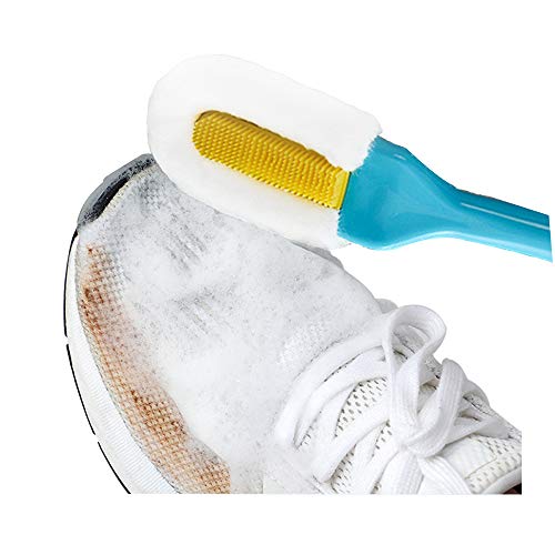 Andiker Professional Cleaning Shoe Brush, Multifunctional Long Handle Shoe Brush Cleaner, Hangable Soft Bristle Shoes Cleaning Brush (Blue) - color: Blue