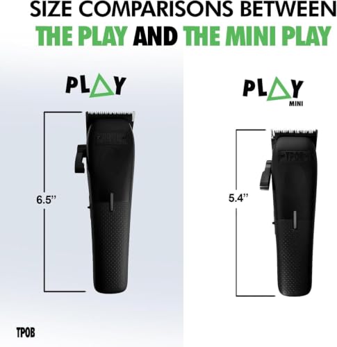 TPOB Mini Play Professional Hair Clippers Without Charge Stand (Black) - color: Black