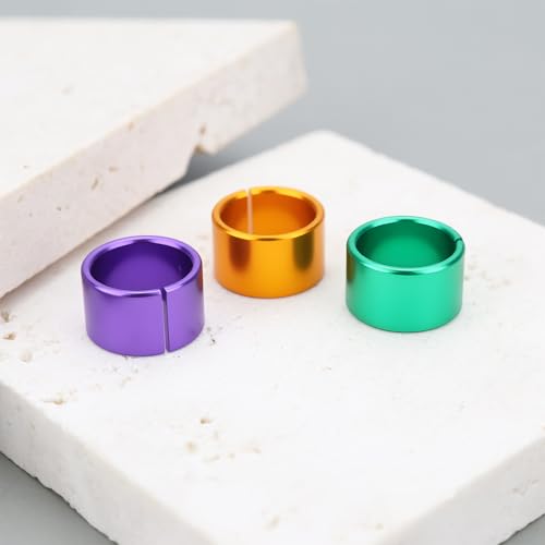 OTOTEC 24PCS Bird Leg Bands Aluminum 8mm Inner Diameter 9.5x9.5x6mm Compatible with Birds and Small Poultry