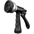 AUTOMAN-Garden-Hose-Nozzle, ABS Water Spray Nozzle, 7 Adjustable Watering Patterns, Slip Resistant for Watering Plants, Lawn& Garden, Washing Cars, Cleaning, Showering Pets & Outdoor Fun.Silver Color - color: Silver