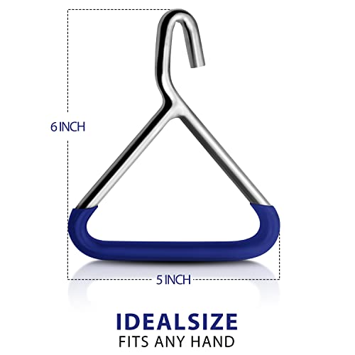 Durable OB Handle Apparatus with 2 Handle Puller Hooks and 2 Chains - Stainless Steel for Cow, Goat, and Cattle Delivery Instruments on Dairy Farms, 60 Inch - size: 60 Inch