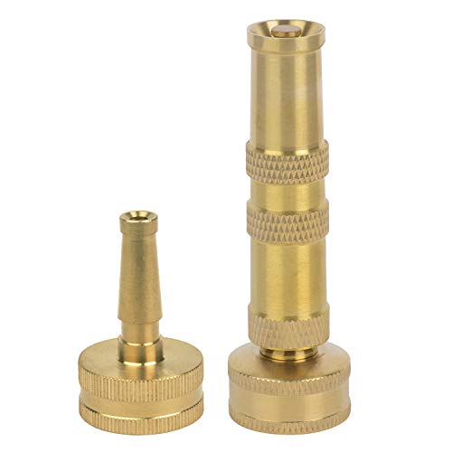 Melnor 65043-AMZ Solid Brass Nozzle Bundle - Heavy Duty, Adjustable Spray & High-Pressure Jet - Leak-Free Design - Compact
