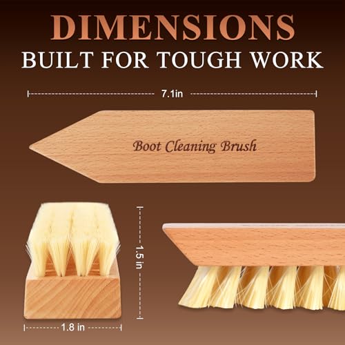 Heavy Duty Boot Cleaning Brush, Shoe Cleaning Scrubber Effectively Cleans Mud and Stones, Tough Bristle Scrubber for Muddy Boots Football Cleats Golf Shoes