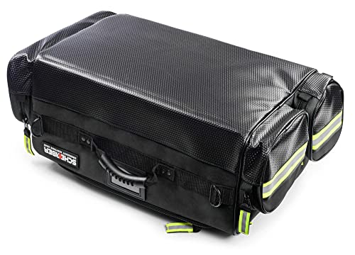 Scherber Fully-Stocked Premium First Responder Bag | HSA/FSA Approved | Large Pro EMT/EMS Trauma, Bleeding & Oxygen Medical Kit | CAT Tourniquet, HyFin Chest Seal & 250+ First Aid Supplies (Black) - color: Black