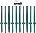(4 Sizes: 4-5-6-7 Feet) LADECH 4 Feet Sturdy Duty Metal Fence Post with 20 Zip Ties – Garden U Posts for Fencing (4 Feet - Heavy - Set 10) - style: 4 Feet - Heavy - Set 10