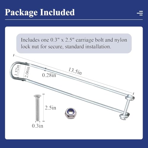 Old-School/Over Throw Wire Arm Top/Gate Latch Chain Link/Double Driveway | Fit for Residential Gate Frames Constructed of Either 1-1/8" OD/1-3/8" OD Tube, Overall Length 13.5", Rust-resistant, 1Pc - color: 1 Pc