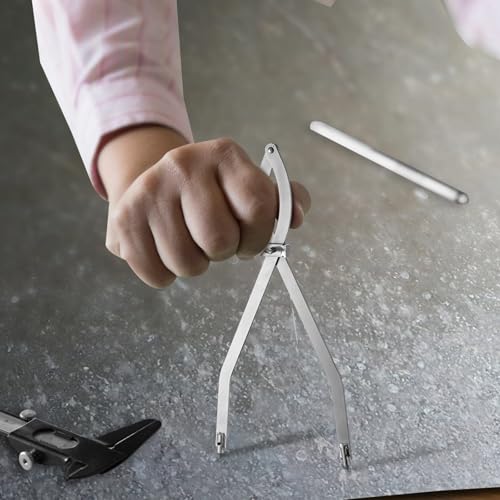 Dunzoom 1 Pcs 24 Inch Radius Divider Tool, Metal Compass Dividers | Replaceable Points Insulation Tools, Metalworking Drawing Woodworking Scribers, Normal Sheet Metal Fabrication Layout Divider
