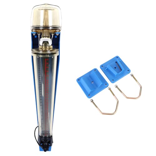 PSU Milk Meter for Milking Machine, 31kg/68lb Transparent Measuring Bottle with Scale, Accurate Milk Flow Meter for Cattle Livestock in Dairy Parlor with Mounting Kit
