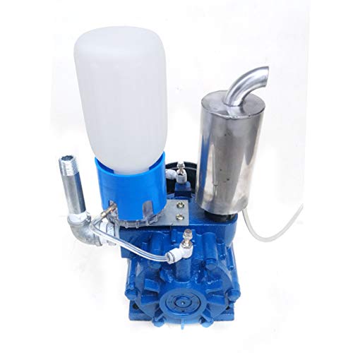 Cow Milking Machine, 250L/Min Electric Vacuum Pump Milker Bucket Tank Barrel 1440R/Min Portable Livestock Milking Equipment for Cow Sheep Goat