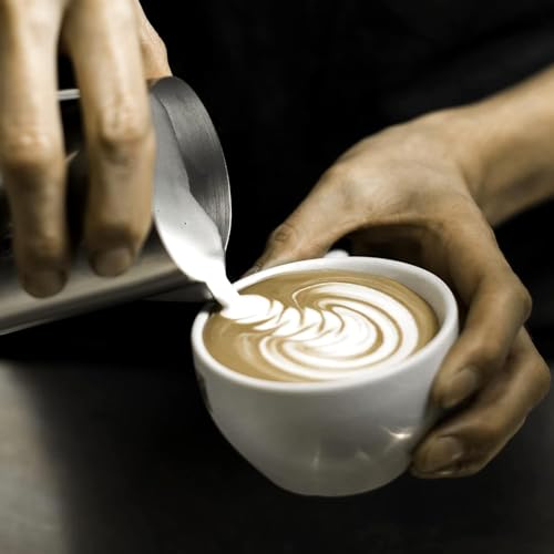 Milk Frothing Pitcher, Espresso Steaming Pitcher 12oz,Espresso Machine Accessories,Stainless Steel Milk Coffee Cappuccino Barista Steam Pitchers Milk Jug Cup with Decorating Pen Latte Art - size: 12 Ounces