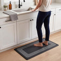 Chef Gear Hettie Anti Fatigue Cushioned Kitchen Mat 18"x32" Black - color: Black, size: 32"L x 18"W x 0.3"Th