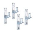 Wall Mount Gate Hinge Chain Link Fence Gate Hinges with 5/8 Hinge Pin (4 Pcs) - size: 4 Pcs