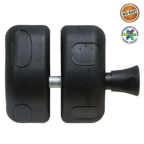 National Hardware MagnaLatch Side Pull, 2-3/4", Polymer, Adjustable, Black | Magnetic Self-Latching with Stainless Steel Internals and Key Lock for Metal, Wood and Vinyl Pool Gates