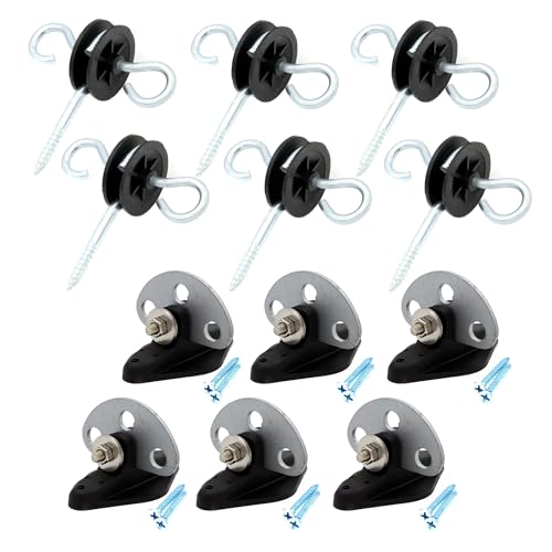 Electric Fence Screw-in Gate Handle Anchor and 3 Point Gate Connector Gate Handle Anchor (12)