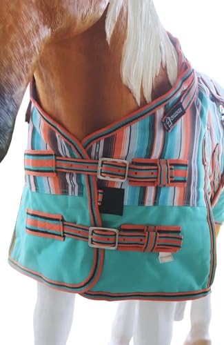 CHALLENGER 1200D Miniature Weanling Donkey Pony Horse Foal Winter Blanket - color: Fiesta Serape, size: 44 Inches