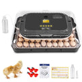 Sailnovo 70 Egg Incubator for Hatching Eggs with Automatic Turning and Auto Humidification, Temperature Control, Egg Candler, Incubator for Chicken Duck Quail Eggs, 23.23'' x 16.34'' x 7.09''