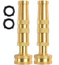 Garden Hose Nozzle, CM CUMIZON Solid Brass Heavy Duty Adjustable Twist Hose Nozzle, High Pressure Water Hose Sprayer Nozzle, 2 Pack | Heavy Duty, Adjustable Twist, High Pressure Water Sprayer - style: Nozzle Twist 2P
