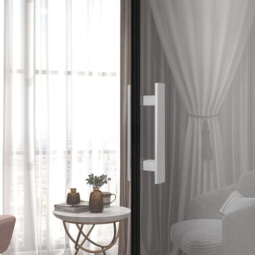 11.8 Inches Long 304 Stainless Steel Door Handle, Brushed Process, Heavy-Duty Commercial Modern Door Pull Handle, for Doors with a Thickness of 12 mm, Silver