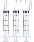20ml Syringe for Liquid, Oral, Scientific Labs, Measurement, Dispensing, with Cap- 3 Pack 20ml Syringes - style: 20 ml