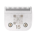 Fresh 15 Dog Grooming Blade, 3/64" (1.0 mm) Cut, Fits Andis, Oster, Wahl A5 Detachable Clippers, High-Carbon Steel with Chrome Coating, Sharp & Durable Blade for Sanitary or Detail Grooming - size: 15