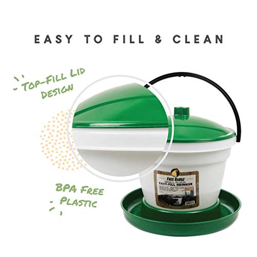 Harris Farms Poultry Drinker|Made of BPA-free Plastic|3.5 Gallon - size: 3.5 gallon