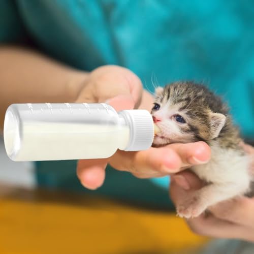 Pet Nursing Kit, Silicone Pet Feeding Bottles Set with Nursing Nipples & Formula Dispenser & Liquid Syringes, for Newborn Kittens, Puppies, Squirrels, and Other Small Animals