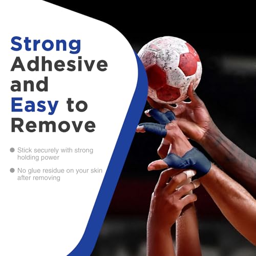 OK TAPE 4 Rolls Athletic Tape, Sports Tape, Very Strong, Easy Tear | Medical Tape, Wrist Tape, No Sticky Residue, Secure Ankle, Finger, Knee- 1.5inch x 15yards (Blue) - color: Blue-4 Rolls, size: 15 yards