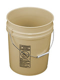 API Kirk Tan 5 Gallon Plastic Bucket; 90 Mil, Food Grade - color: Tan