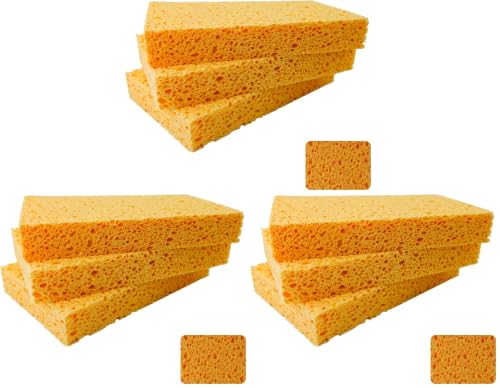 6 x 3.6 x 0.9 Inch JK SP-T22 Large Sponge, Kitchen Sponges, Handy Sponges, Cellulose Sponges, Dish Washing Sponge, Natural Sponge, Car Washing Sponge, Eco Friendly Sponge (Pack of 3) - size: 6.0x3.6x0.9 Inch (Pack of 9)