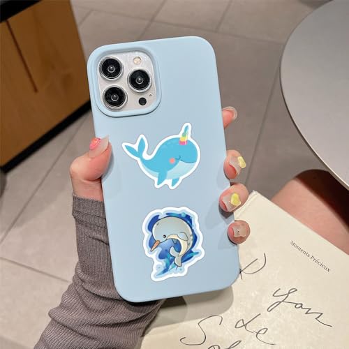 Cute Narwhal Stickers Cartoon Animal Decals for Kid Teen Water Bottle 60PCS | Waterproof Vinyl Kawaii Animals Sticker for Laptop Skateboard Phone Cute Gifts for Adult Decal Party Supplies Teachers Reward - color: Narwhal