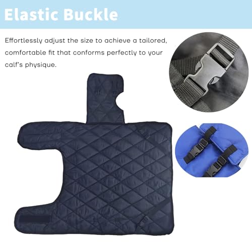 1PC Goat Blanket for Winter - Cold Weather Waterproof Windproof Goat Jacket | Blue Goat Blanket to Keep Goat Warm with Straps Thickened Belly Protection