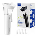 Ear Wax Cleaner - One-Hand Ear Wax Removal Kit | Manual Ear Irrigation Flushing System, Safe, Comfortable & Easy to Use Earwax Removal Kit, White - style: White