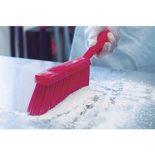 Vikan 45898 Bench Cleaning Brush, Polypropylene/Polyester Medium Bristle Dustpan Brush & Sweeper, 14 Inch, Purple - color: Purple, size: 4589