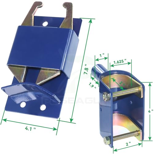 [Upgraded] Blue S16100100 Two Way Gate Latch, Farm Gate Latch | Include Hardware and Screwdriver for Cattle Gate Latch, Metal Gates with 1-5/8" to 2" Diameter Round Tubes - color: A05 1xS16100300 Gate Latch for 1-5/8" to 2" Tubes