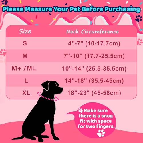 Grand Line Donut Inflatable Collar for Dogs and Cats, Soft Recovery Dog Cone After Surgery, Protective Pet Neck Cone for Small, Medium, Large Dogs, Not Block Vision (Pink, XL) - color: Pink Donut, size: XL(Neck:18"-23")