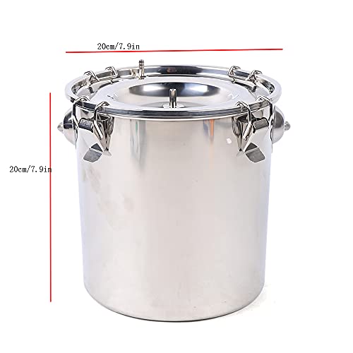 Electric Dual Head Goat Milking Machine Portable Pulsation Milking Machine Piston Vacuum Pump Stainless Steel Milking Equipment 5L/1.32Gal