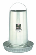 Little Giant® Hanging Metal Poultry Feeder | Chicken Feeder | Outdoor Hanging Bird Feeder | Galvanized Steel Feed Container with Hanging Handle | 40 Pound - size: 40 pounds