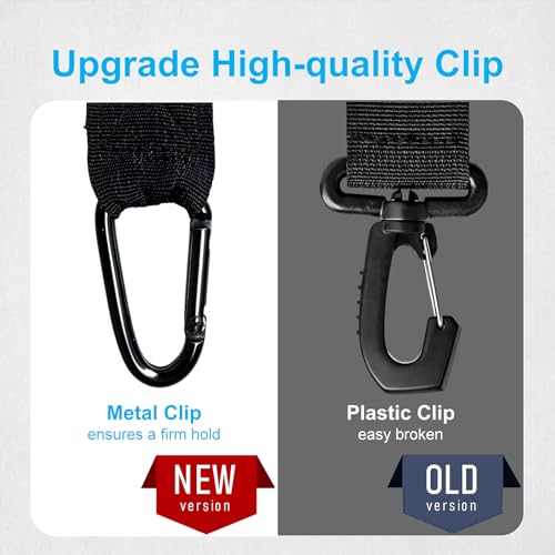 Trimmer Strap for Weed Eater Strap, Heavy Duty Shoulder Straps | Universal Padded Harness Compatible with Greenworks, EGO, Leaf Blowers, String Trimmers, Shrub Trimmers, Black