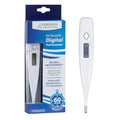 Veridian 60-Second Digital Thermometer with Rigid Tip | Oral, Rectal & Underarm Thermometer, Fever Alert at 100.0°F, Memory Recall, Water-Resistant, Storage Case