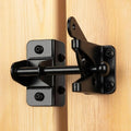 4" Self-Locking Gate Latch for Wooden Fence Gravity Latch, 1pcs | Automatic Heavy Duty Fence Latch, Privacy Door Latches for metal gates, Secure Pool Garden Shed, Black, Normal - size: Normal