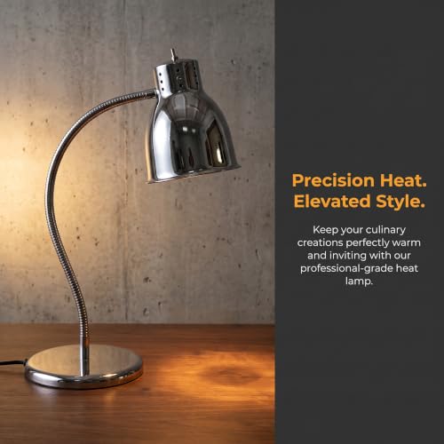 Single Bulb Heat Lamp for Food 250w Food Warming Light Buffet Warmer Lamps for Fries,Fried Food,Pizza,Donuts,Pastas