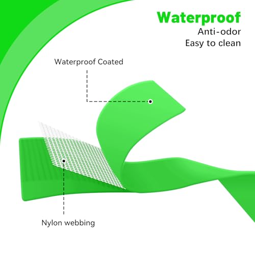 Waterproof Dog Collar, Easy to Clean Rubber Dog Collars with Quick Release Buckle Fits Small Medium or Large Dogs (Green, M (11.8-18.5 inch)) - color: Green, size: M (11.8-18.5 inch)