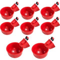 Chicken Water Cups, 8pcs Automatic Chicken Water Feeder, Poultry Waterer Kit Suitable for Chicks, Duck, Goose, Turkey and Bunny, 8-Pack